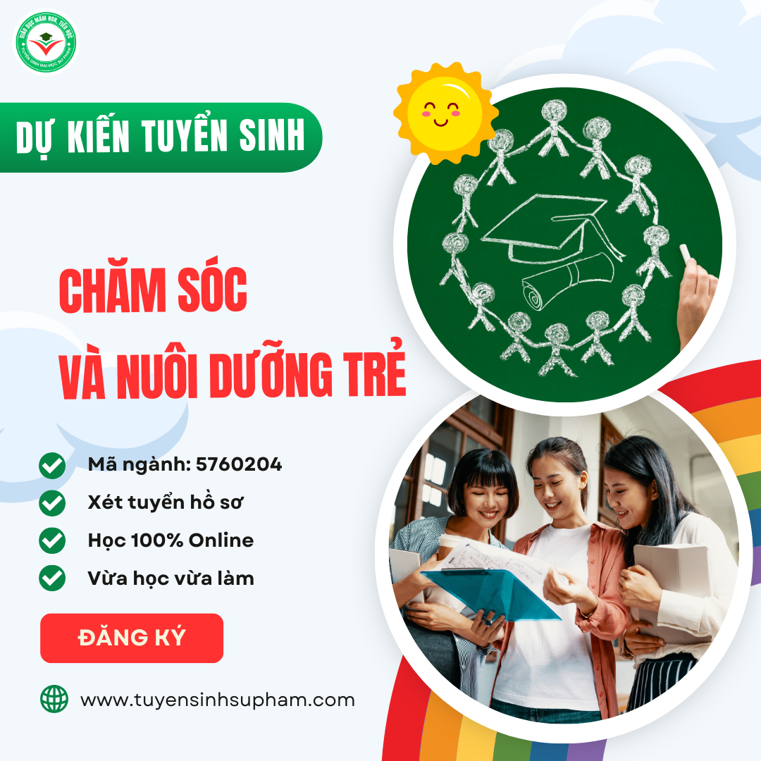 Trung cấp Chăm sóc và Nuôi dưỡng trẻ Online