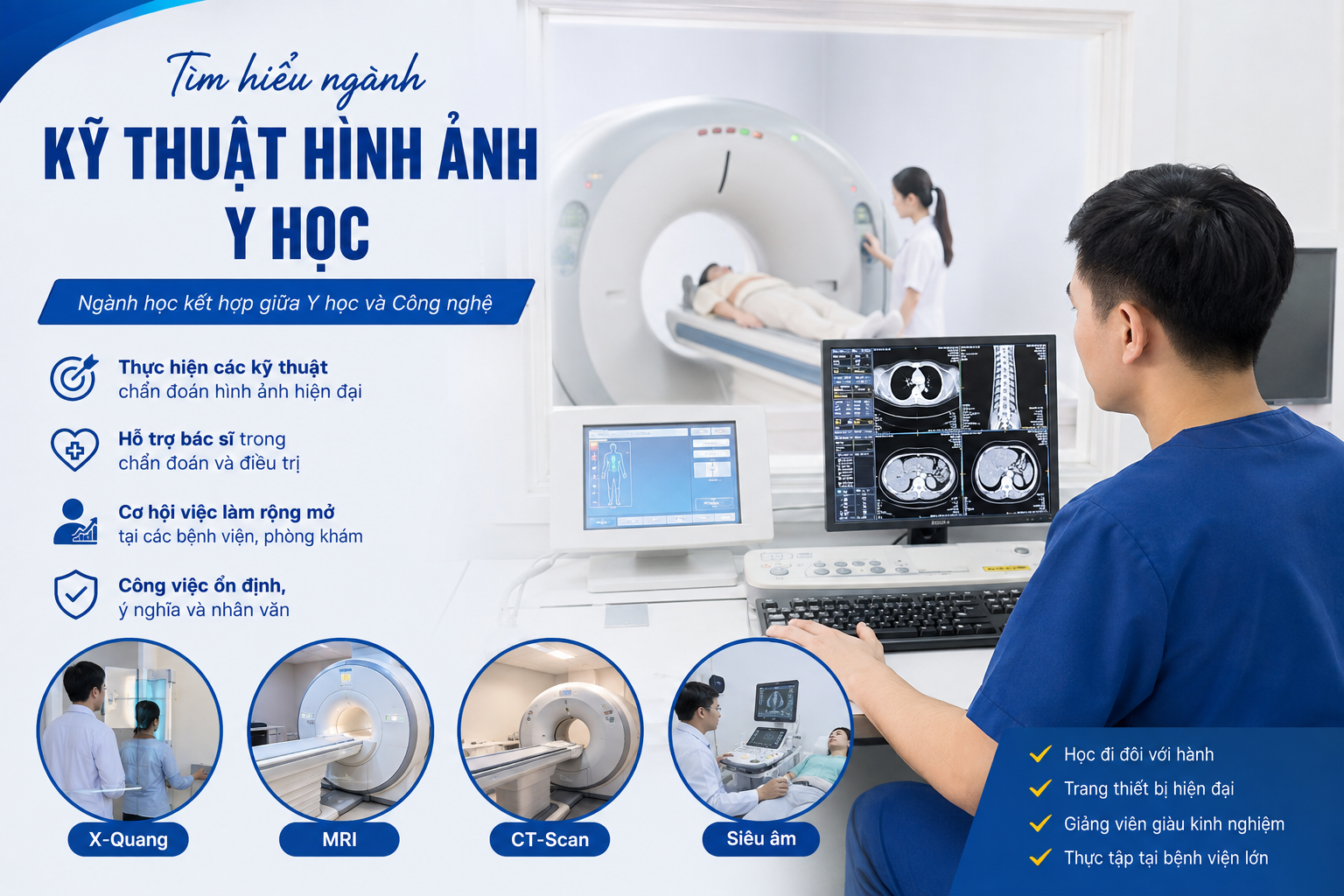 Tìm hiểu ngành Kỹ thuật hình ảnh y học: Học gì, làm gì và cơ hội việc làm?