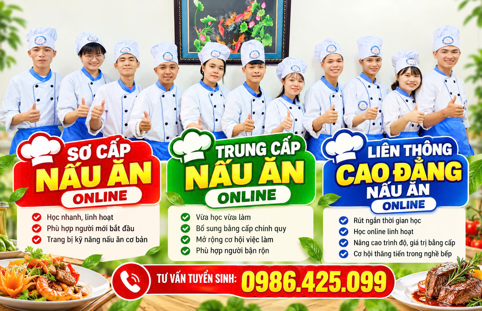 Liên thông Đại học Nấu ăn Online